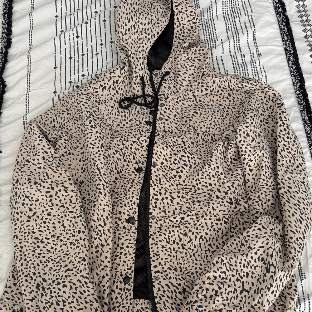 Volcom Leopard Print Hooded Jacket